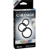 Fantasy C-Ringz Silicone 3-Ring Stamina Set Black