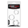 Pack of 3 Penis Ring Power Plus Triple Clear