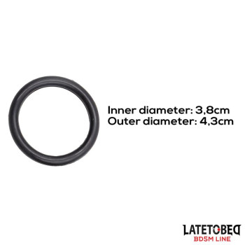 Silicone Cock Ring Diam. int. 3.8 cm Diam. ext. 4.3 cm