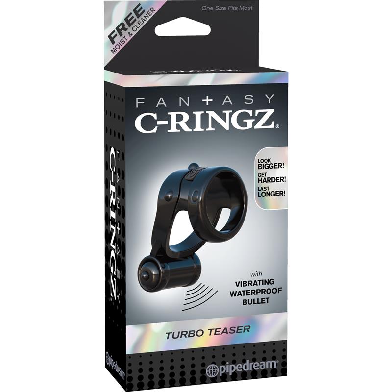 Fantasy C-Ringz Turbo Teazer Black