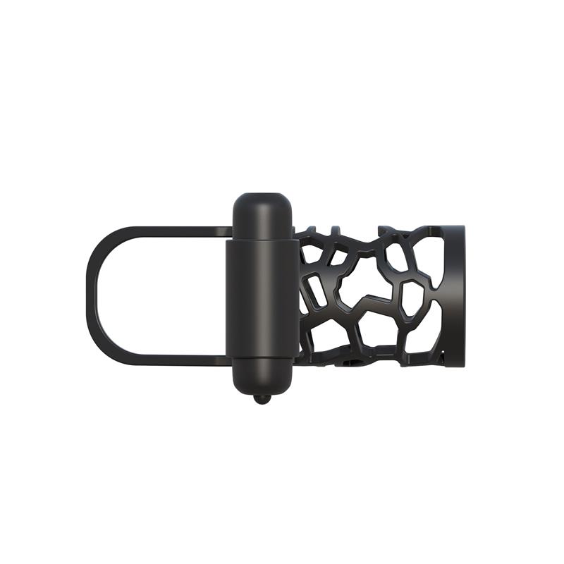 Fantasy C-Ringz Thick Dick Silicone Vibrating Cage Black