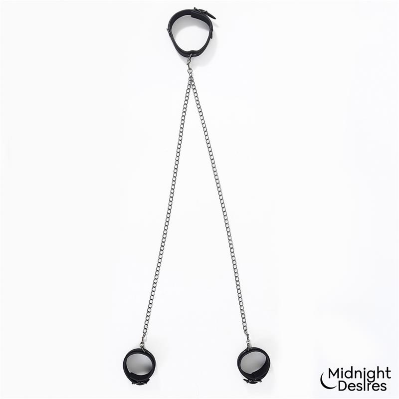 Collar and Ankle Cuffs with Chain