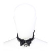 Collar with Bow, Bell and Lace