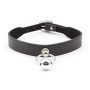 Collar with Hoop and Bell Black