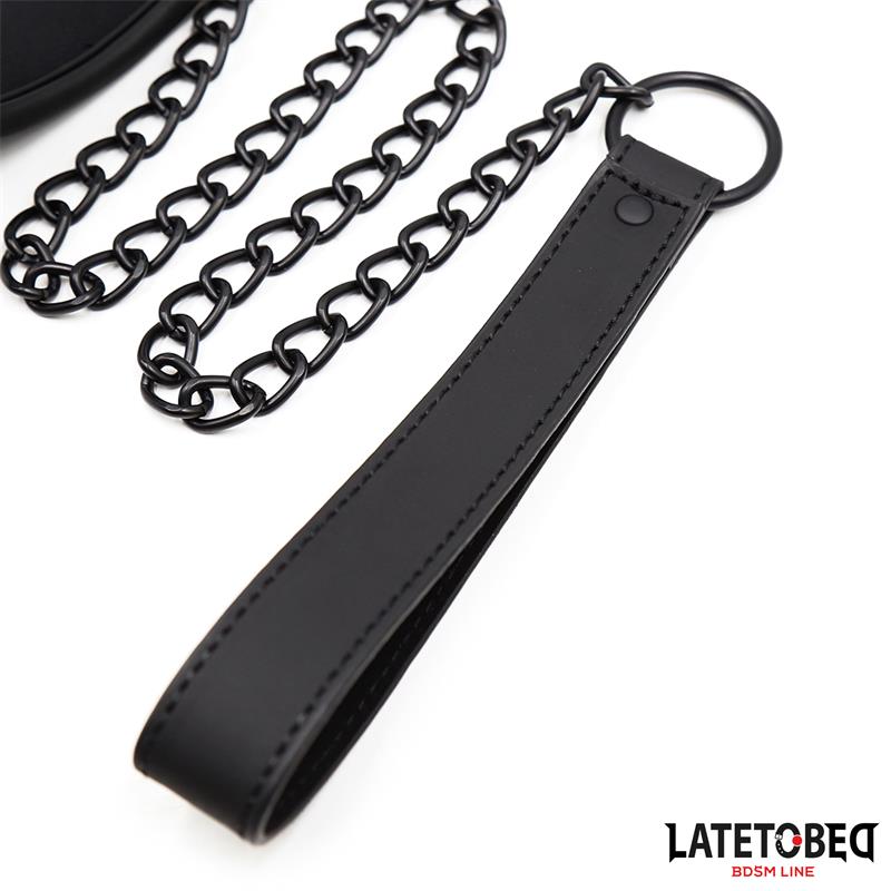 Set Collar and Leash Neoprene Black