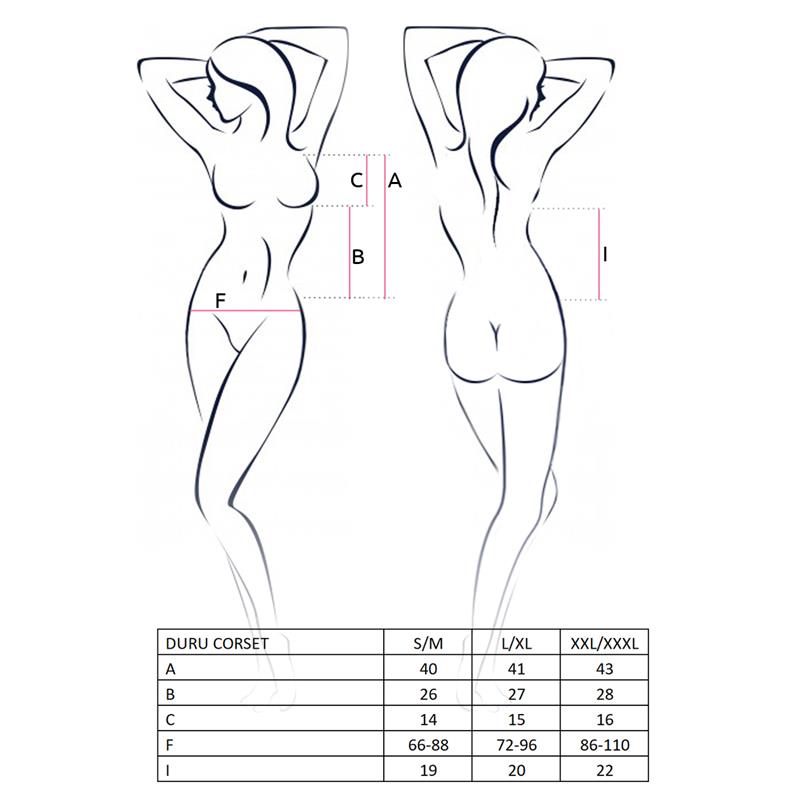 DURU Corset Black/Red