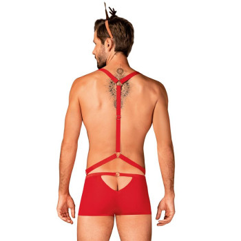 Mr Reindy Shorts, Harness and Headband Set