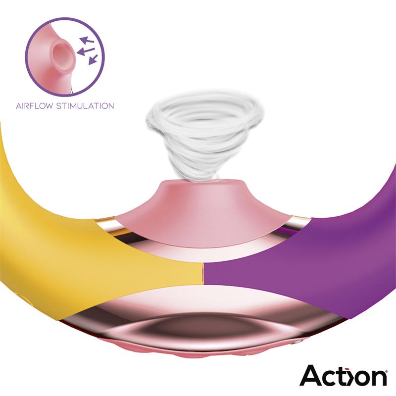 Two Lovers 3 in 1 Finger and Airflow Vibrator