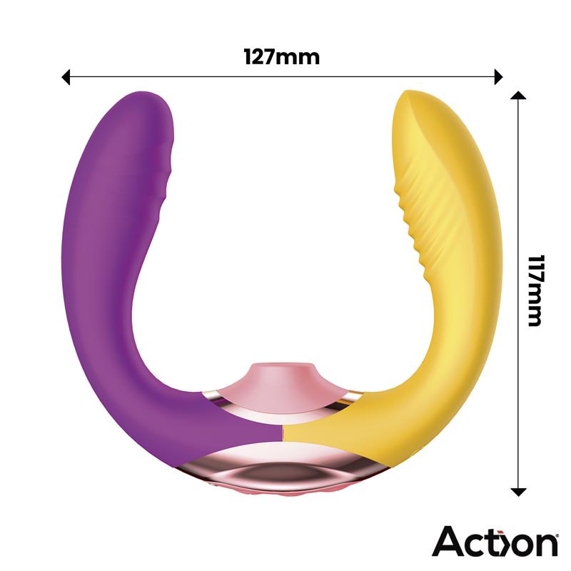 Two Lovers 3 in 1 Finger and Airflow Vibrator