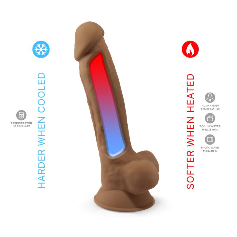 Dildo Dual Density Mod. 1 - 7 Caramel