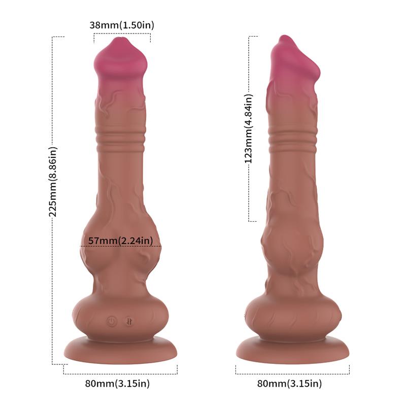 Thrusting and Vibrating Dildo
