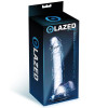 Realistic Dildo with Testicles Crystal Material 20 cm