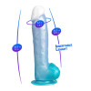 Liquid Silicone Angel Blue Dildo 8
