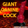 Hell-Hound Canine Silicone Dildo 19 cm - 7.5
