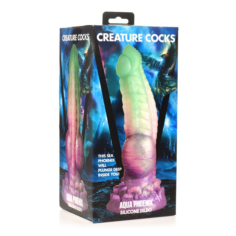 Aqua Phoenix Silicone Dildo