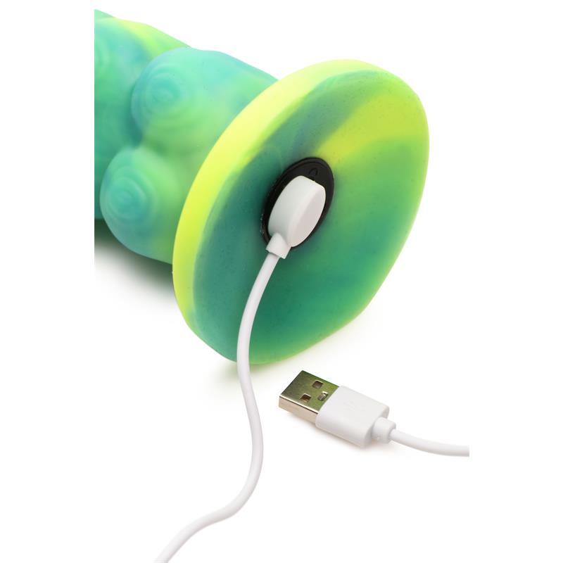 Squirmer Thrusting and Vibrating Dildo with Remote Silicone