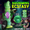 Squirmer Thrusting and Vibrating Dildo with Remote Silicone
