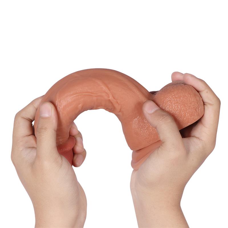 Bill Dildo Dual Layer Silicone 8.66
