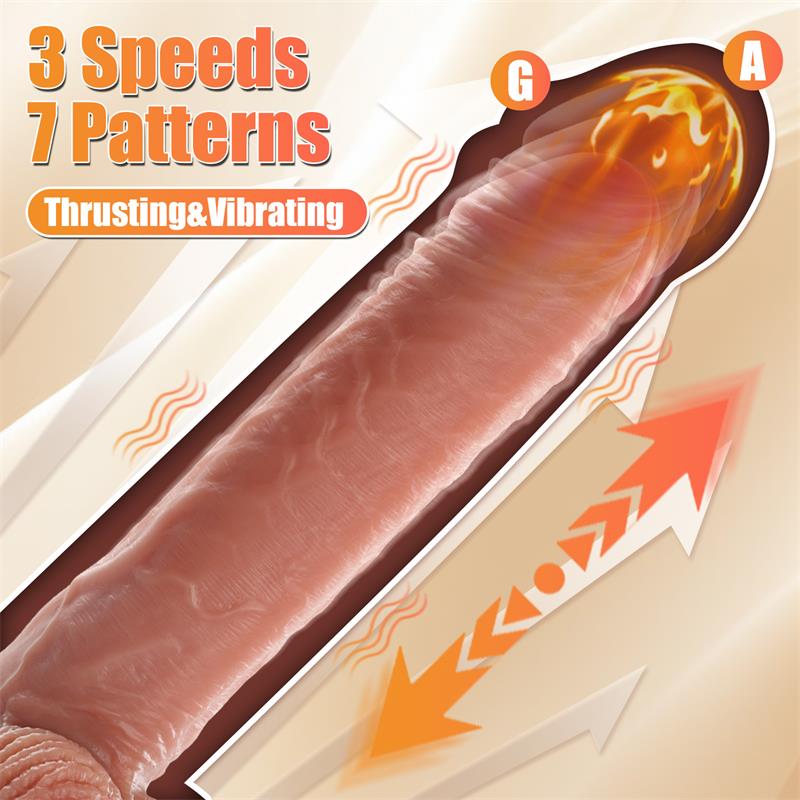 Marvin Dildo with Thrusting and Vibratiion 8.07