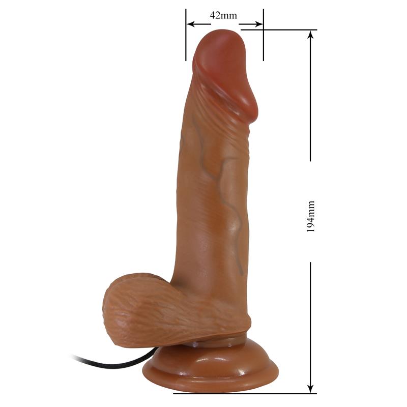Zebulon Relistic Vibrating Dildo 7.6
