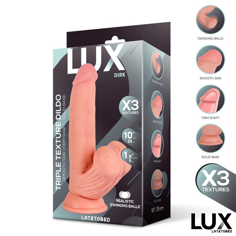 Dirk Triple Density Dildo with Swinging Balls 10