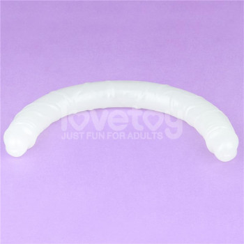 Double dildo Lumino Blue Light 18.5