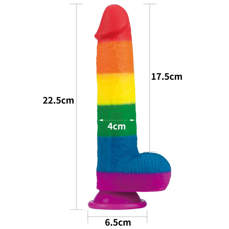 Dildo Prider 9 Liquid Silicone LGBT