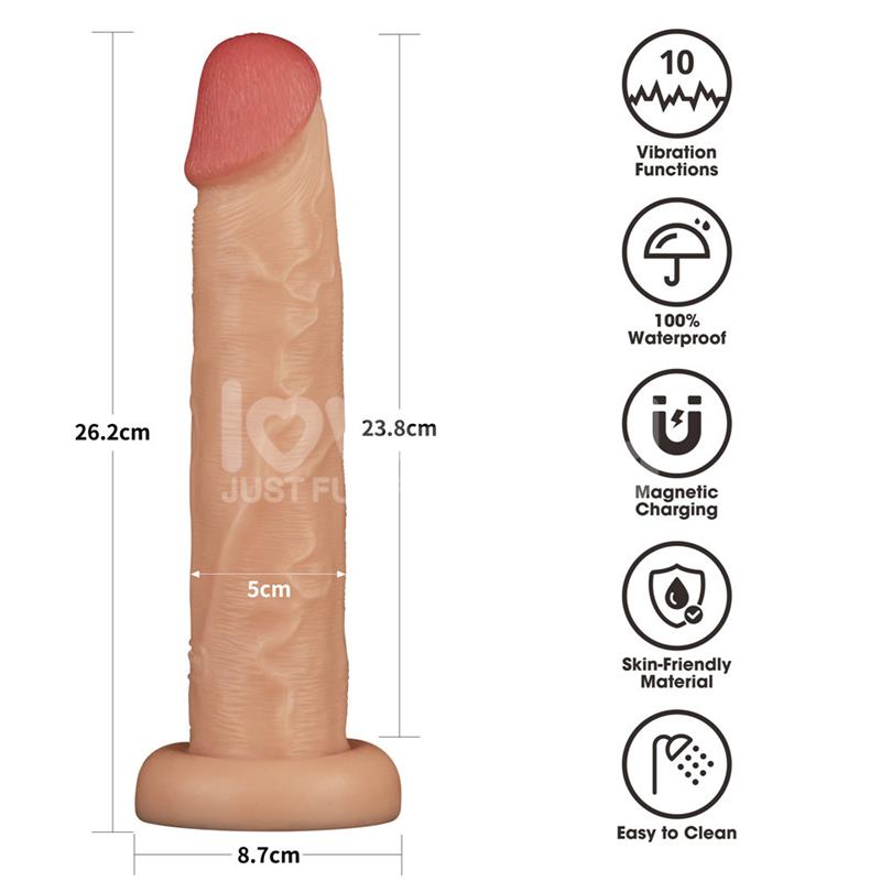 Power Basics Dildo with Vibration 10