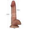 Sliding Pro Dildo Sliding Skin Dual Layer 7.5