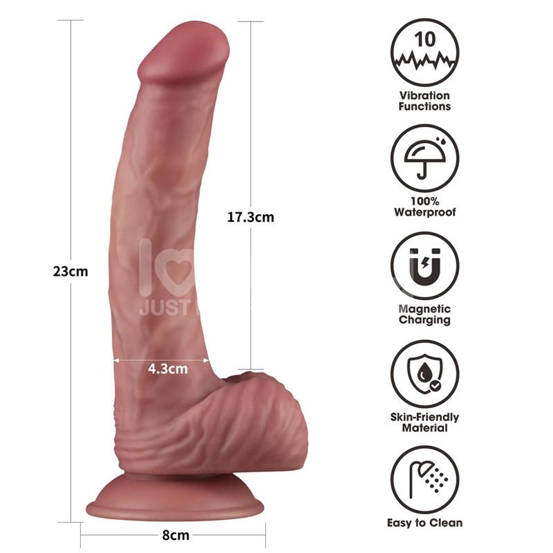 Dual Density Dildo with Vibration 9