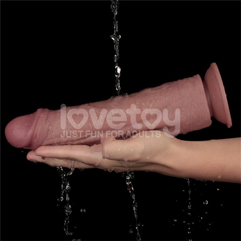 Dual Density Dildo with Vibration 10,5