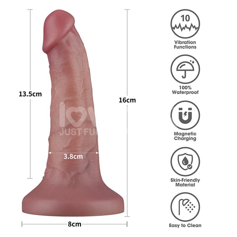 Dual Density Dildo with Vibration 6