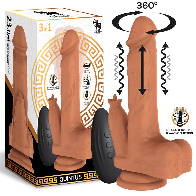 Quintus Dildo with Thrusting, Waving and Vibration 9 - 23 cm