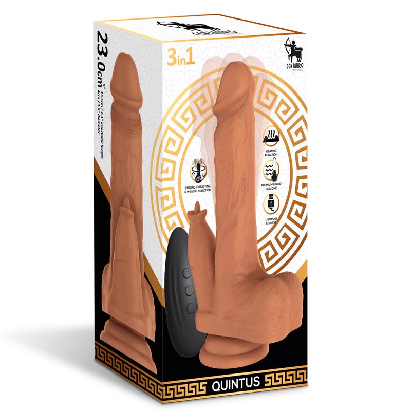 Quintus Dildo with Thrusting, Waving and Vibration 9 - 23 cm
