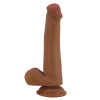Tallen Dildo wirh Retractil-Sliding Skin Tan 22 cm