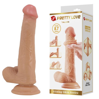 Tallen Dildo with Sliding Skin Retractil 22 cm