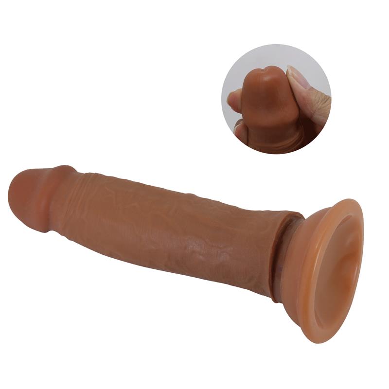 Quentin Dildo with Sliding Skin-Retractil 18.4 cm