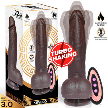 Severo Realistic Turbo Shaking Dildo Thrusting, 360? Rotation Remote Control Heat Effect