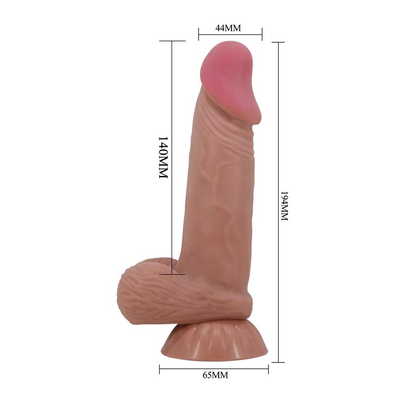 Sliding Skin Dildo Bendable 8,1