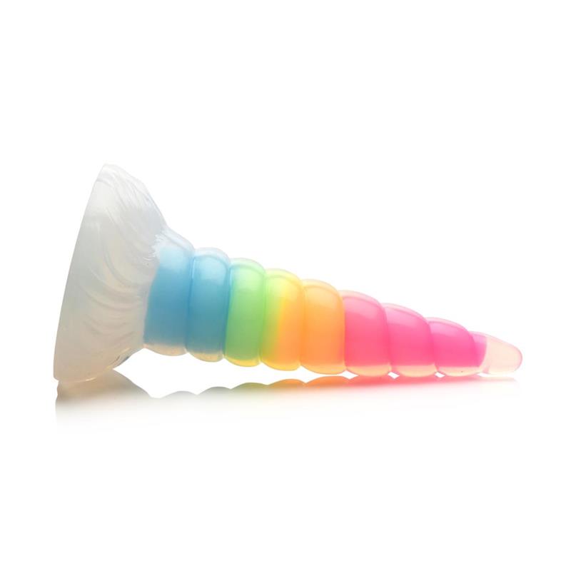 Luminescent Rainbow Dildo Glow-in-the-dark