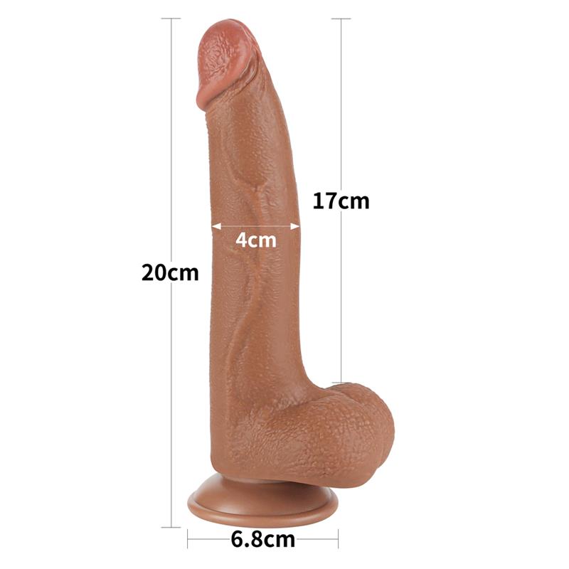 Dildo Sliding Skin 8.5 Brown