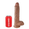 Reaslitic Dildo with Testicles 10 Tan