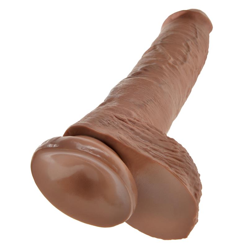 Reaslitic Dildo with Testicles 10 Tan