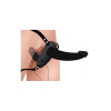 Power Pegger Double Strap-On Vibrator Black