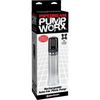 Pump Worx Rechargeable Auto-Vac Penis Pump Black