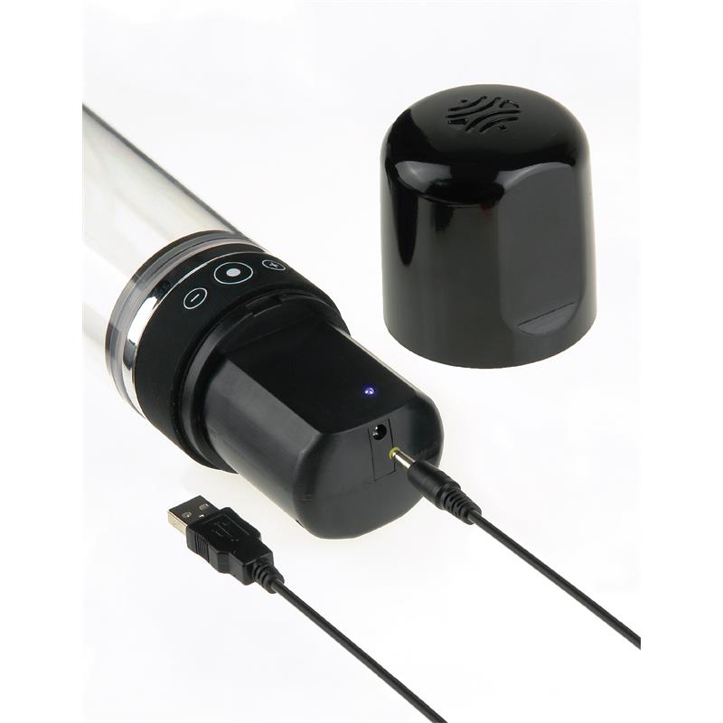 Pump Worx Rechargeable Auto-Vac Penis Pump Black