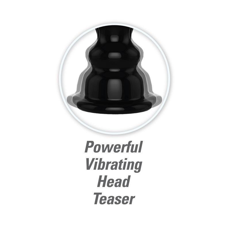 Pump Worx Ultimate Head Job Vibrating Penis Pump Black
