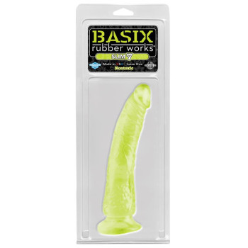 Dildo Slim 17,78 cm Glow in the Dark