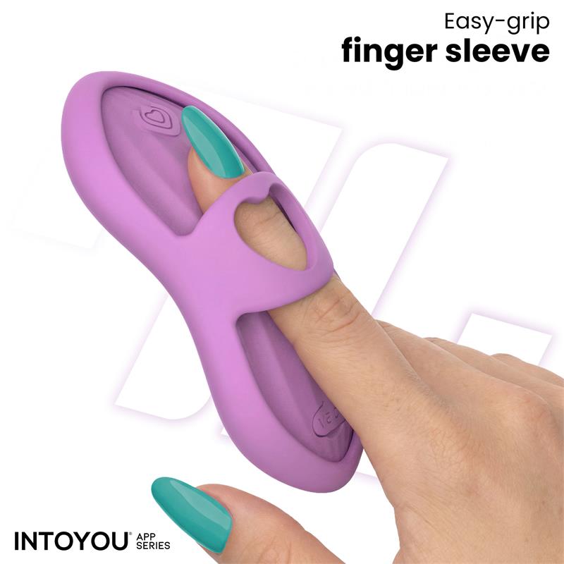 Laia Heated Finger Vibrator with App Lavender