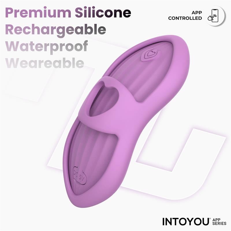 Laia Heated Finger Vibrator with App Lavender